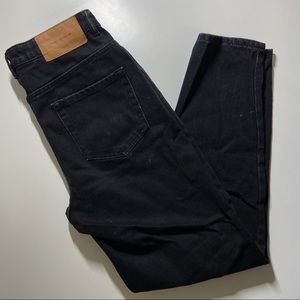 Zara black mom fit jeans